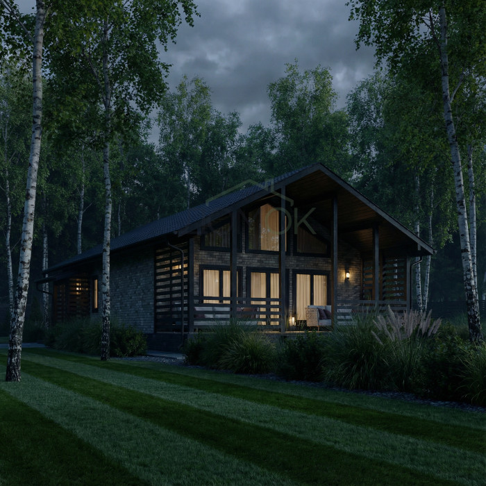 Каркасный дом Стивер 8х12 Лофт