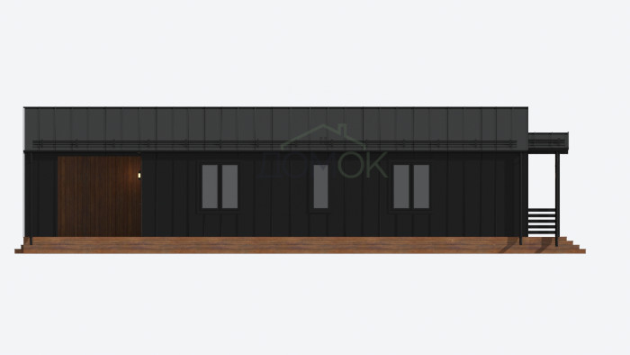 Каркасный дом БАРНЕВА 7х14