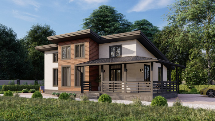 Каркасный дом Бросно 12x9.5