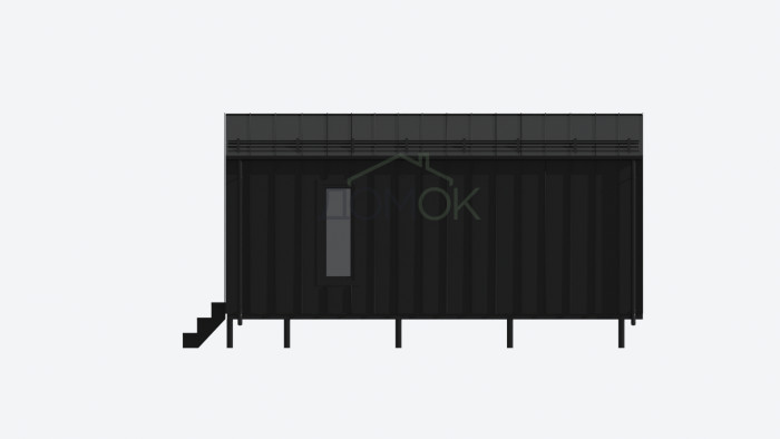 Каркасная баня Барн 6x4 