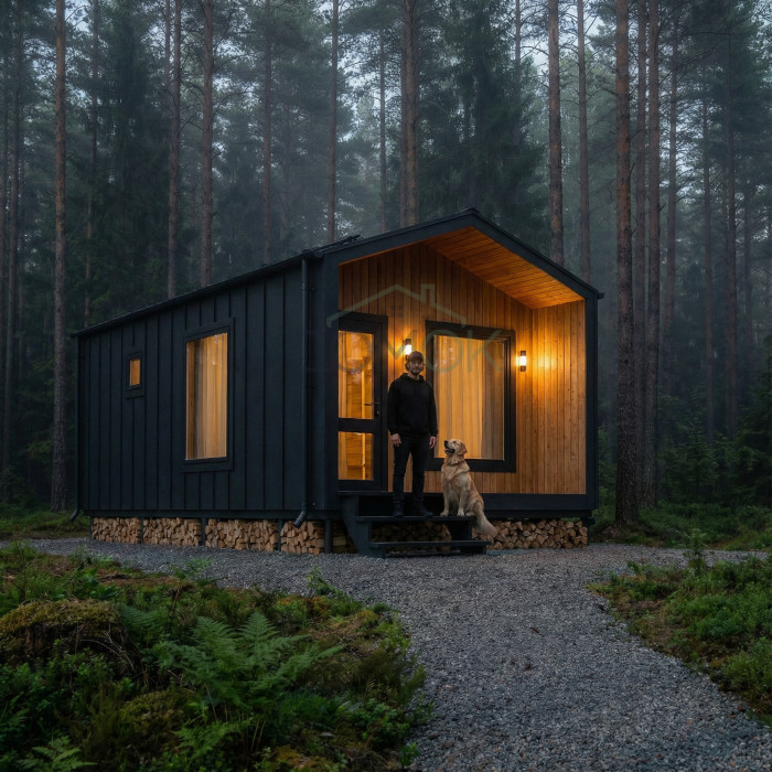 Каркасная баня Барн 6x4 