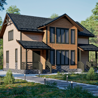 Каркасный дом Гоголь 7.5x10 